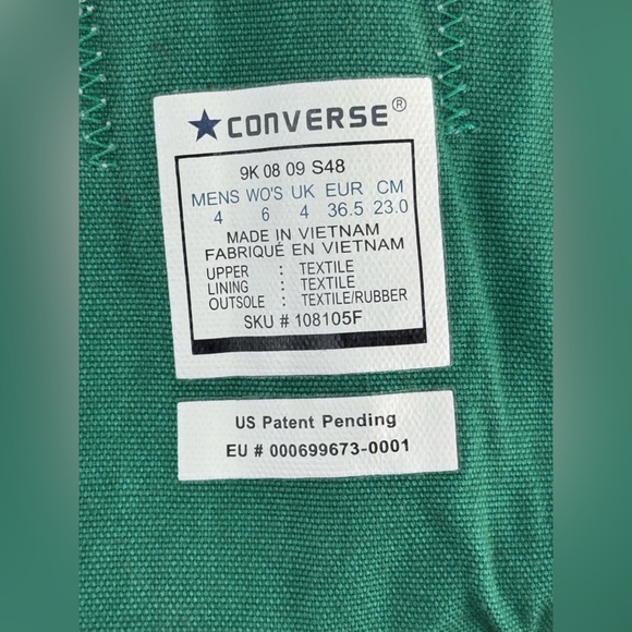 Chuck Taylor Converse All Star Low Multicolored Sneakers, US Size Men 4, Women 6 - Picture 8 of 11